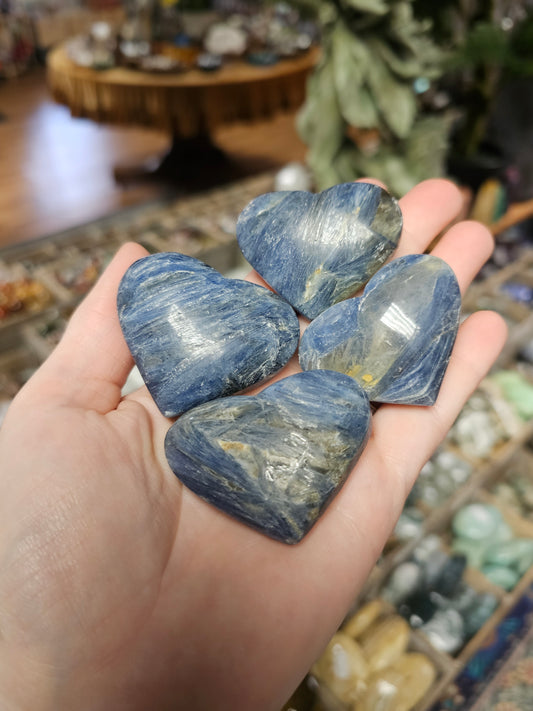 Blue Kyanite Heart
