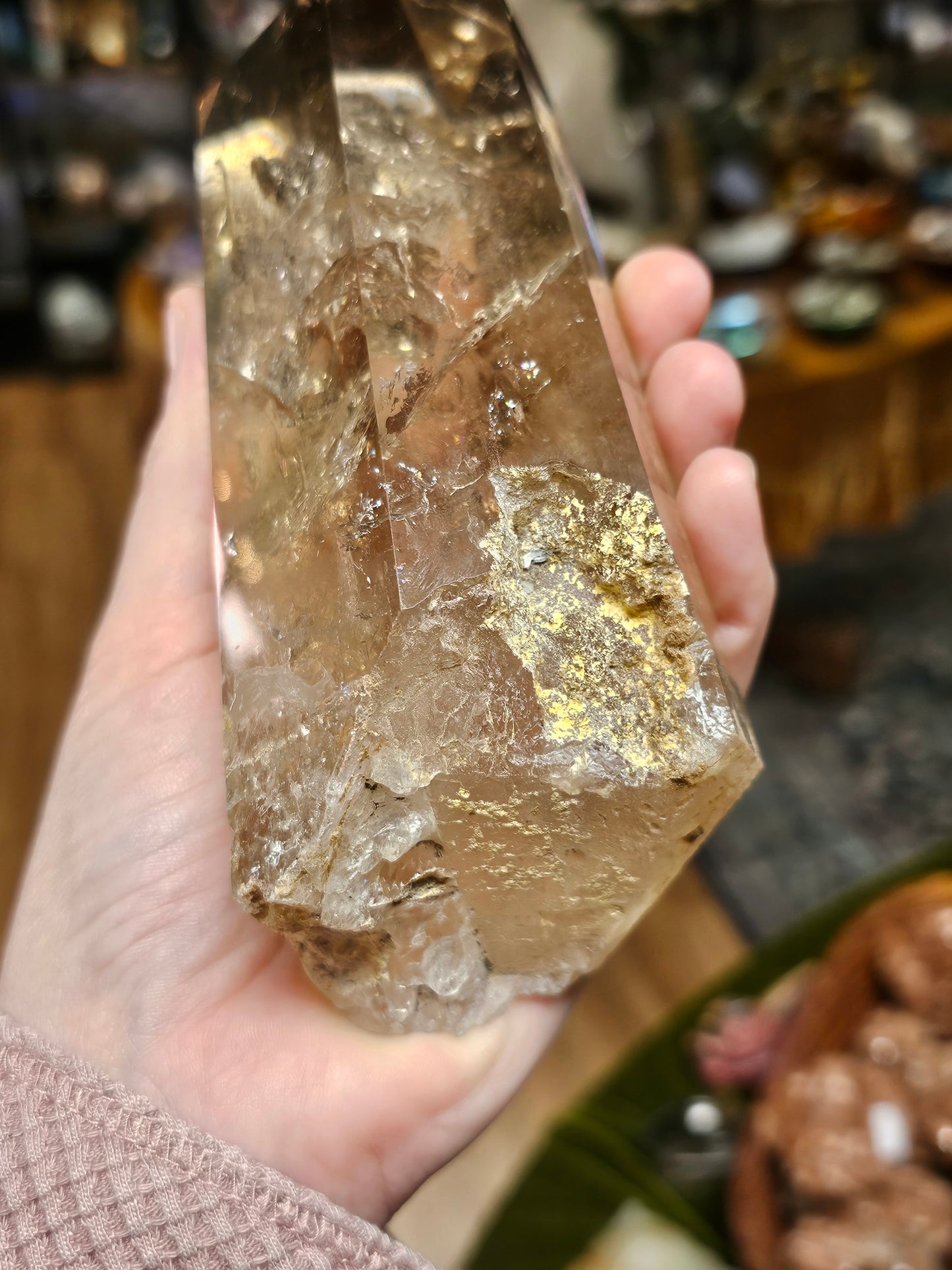 Smoky Quartz Tower w/ stand