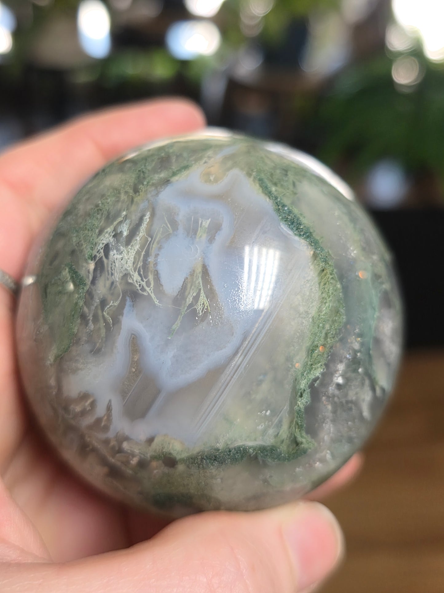 Moss Agate Sphere