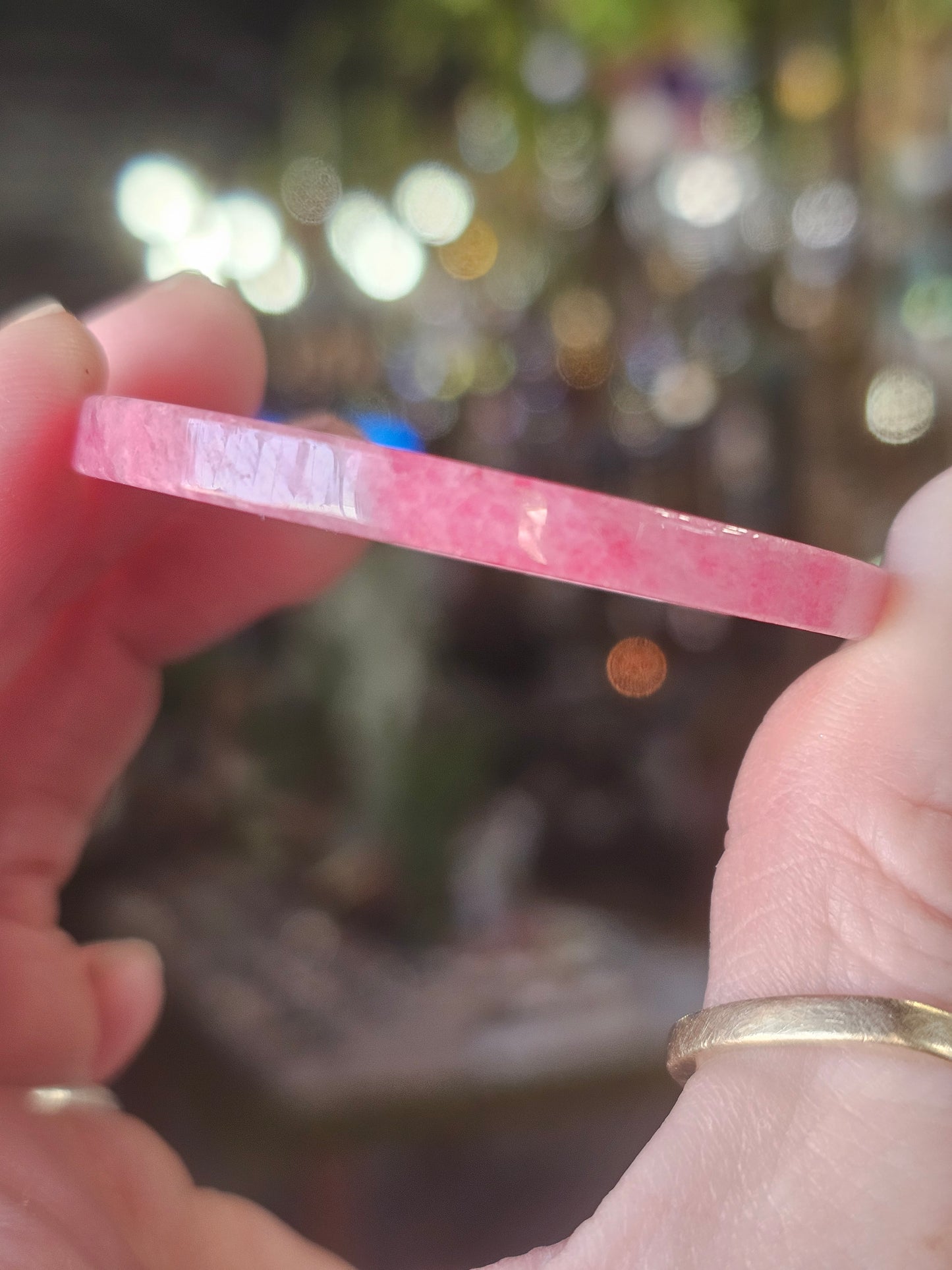 Rhodonite disc