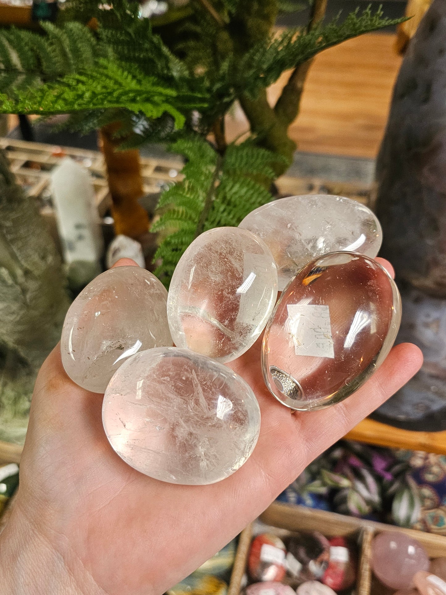 Clear Quartz Palmstone