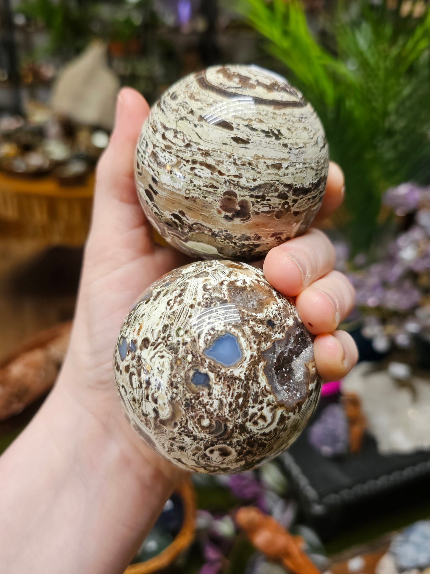 Money Agate Sphere
