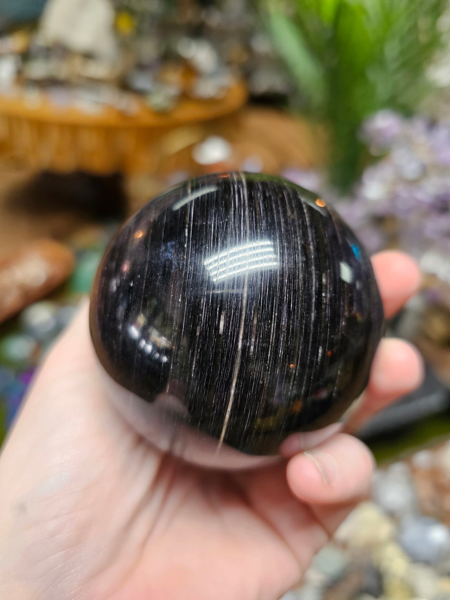 Gem Lepidolite Sphere