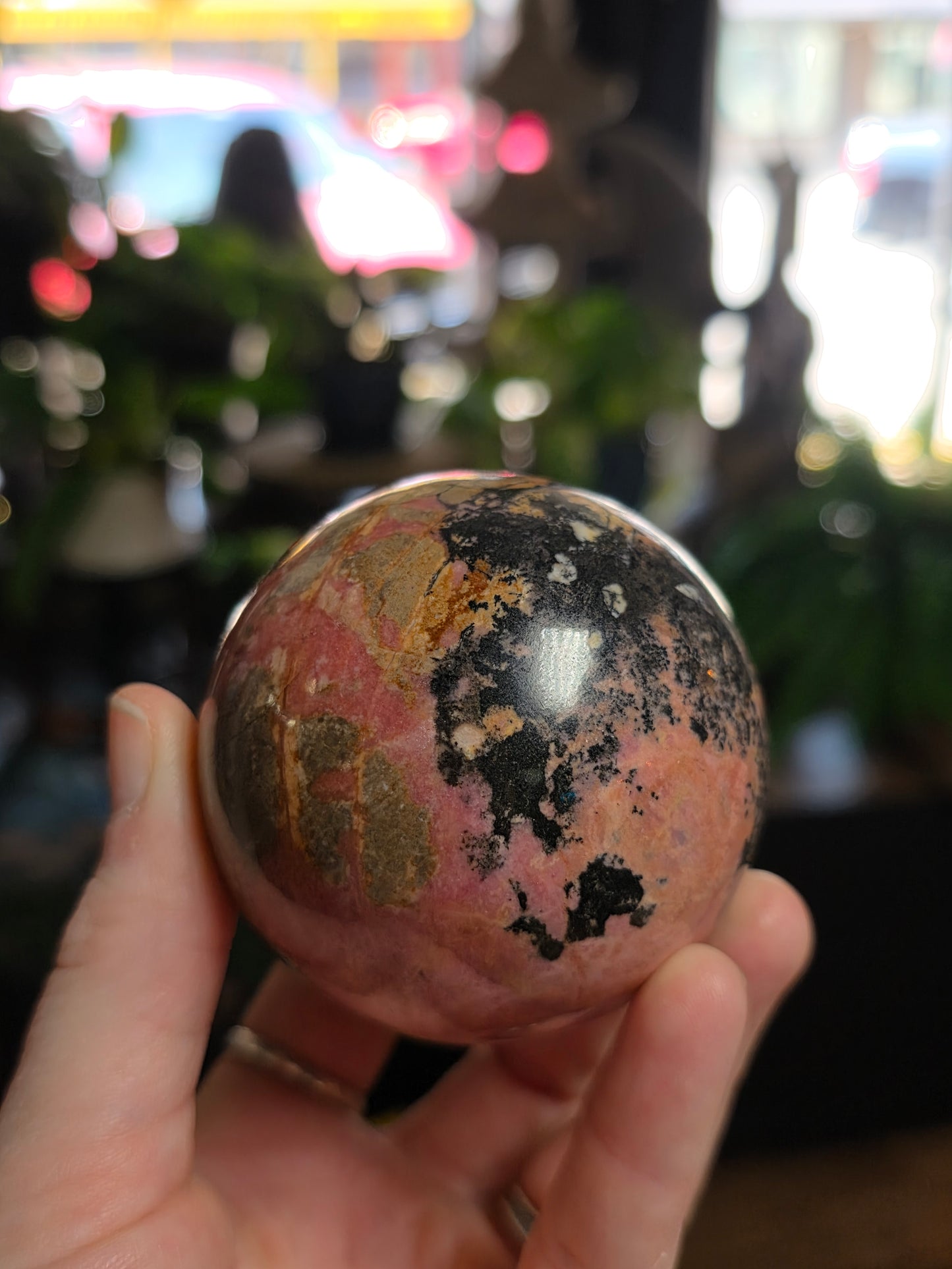 Rhodonite Sphere