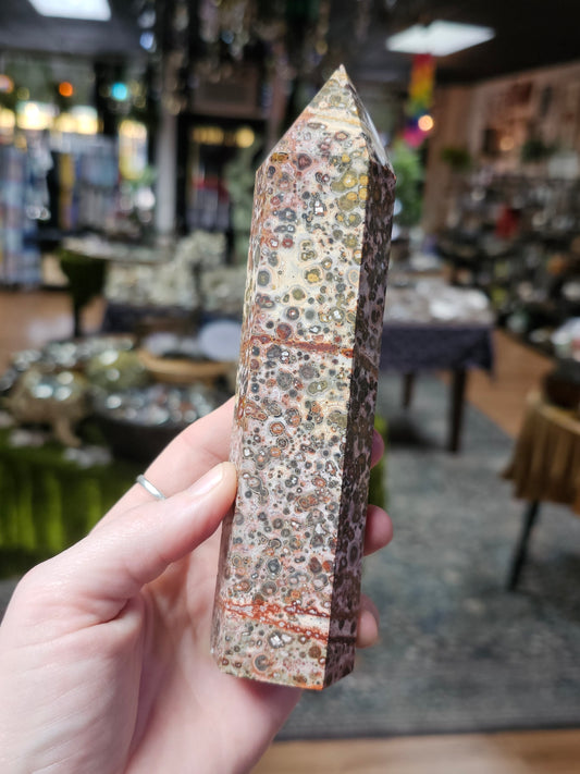 Leopardskin Jasper Tower