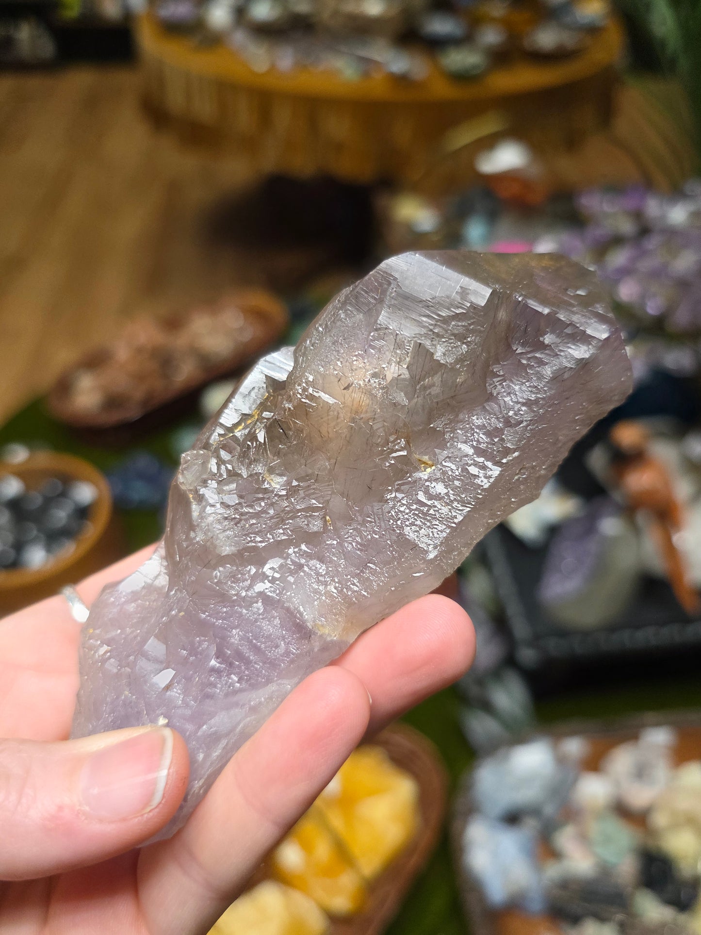 Included Amethyst Root with Metal Stand