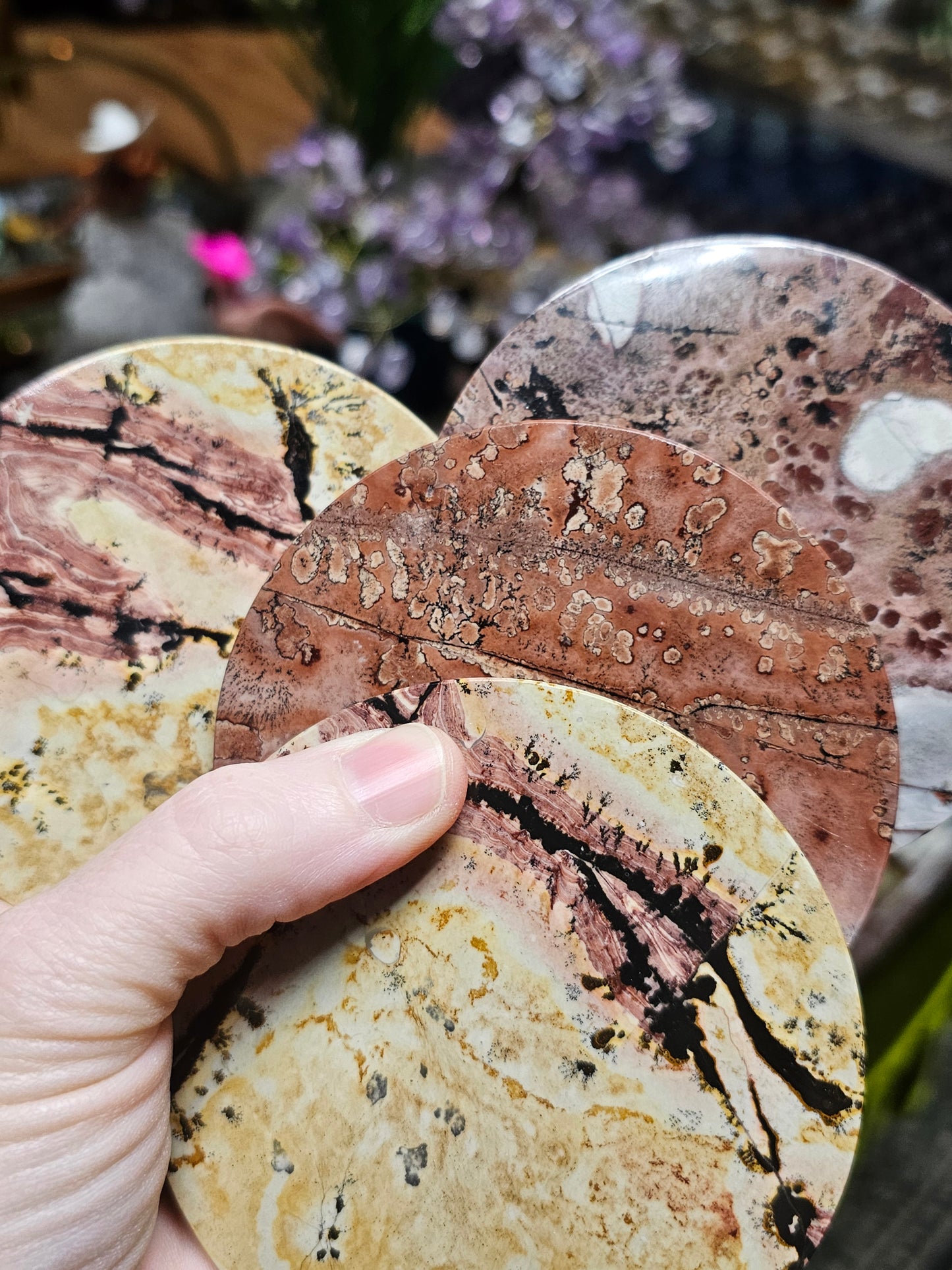 Dendritic Jasper Coaster