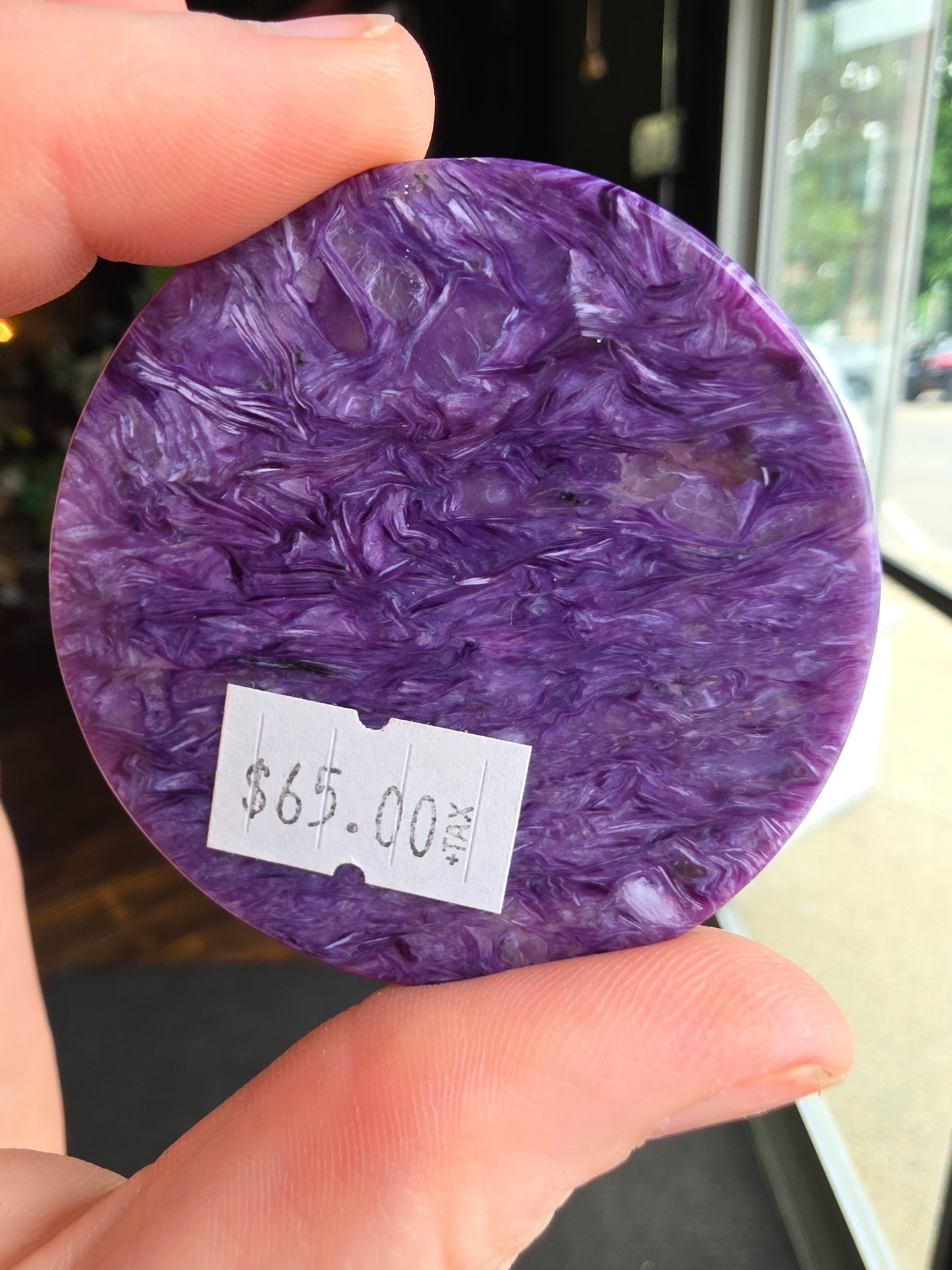 Charoite Disc