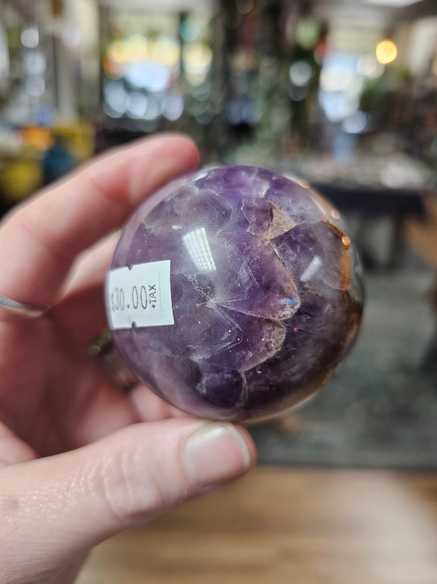 Amethyst Agate Sphere