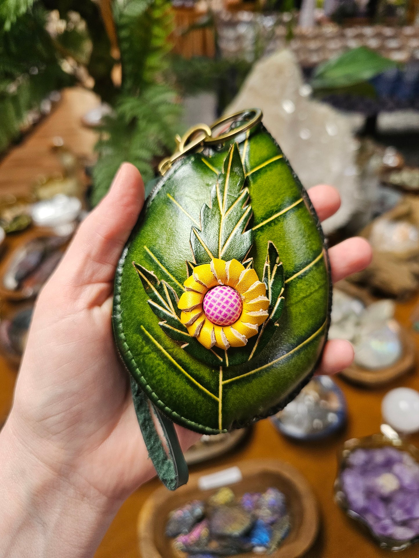 Leaf & Flower Coin Purse