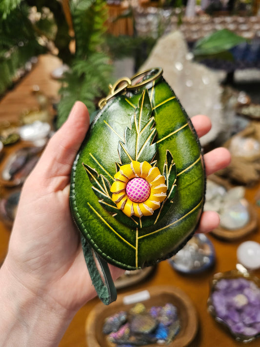 Leaf & Flower Coin Purse