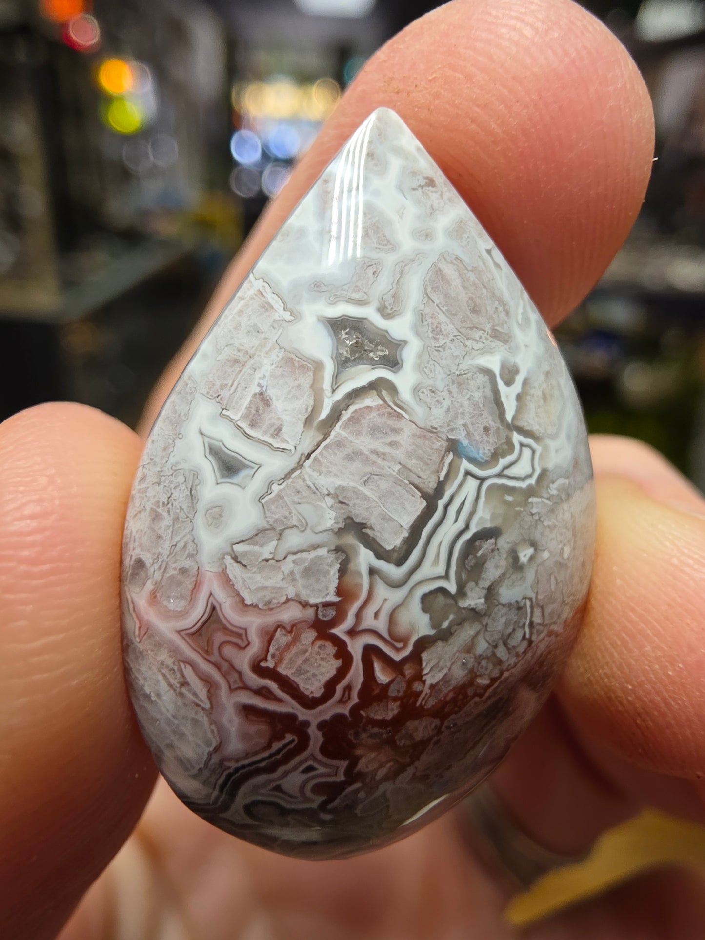 Mexican Lace Agate Cabochon