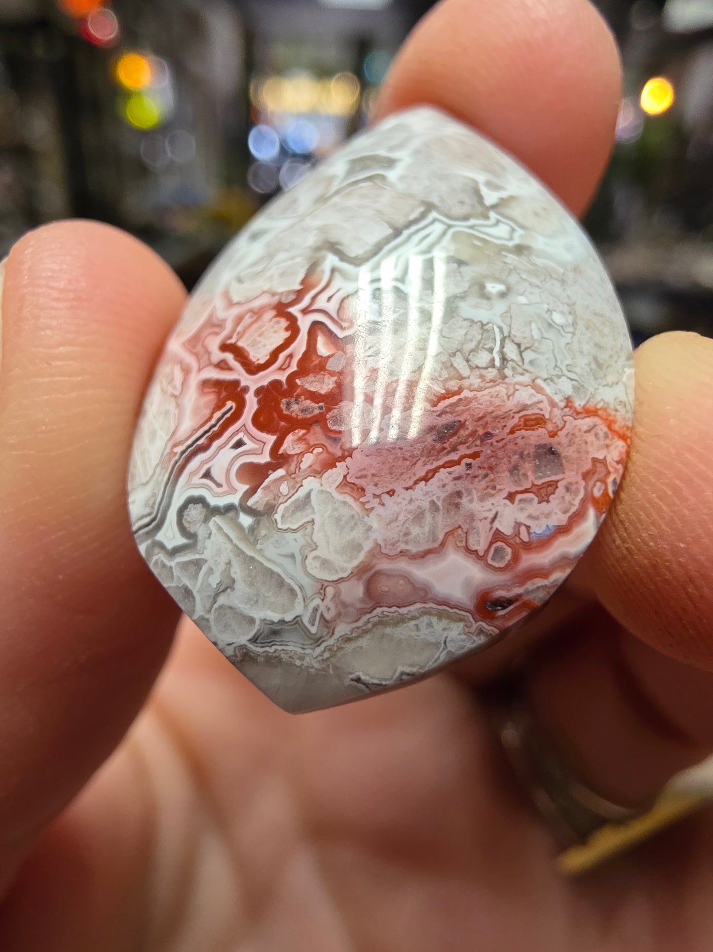 Mexican Lace Agate Cabochon