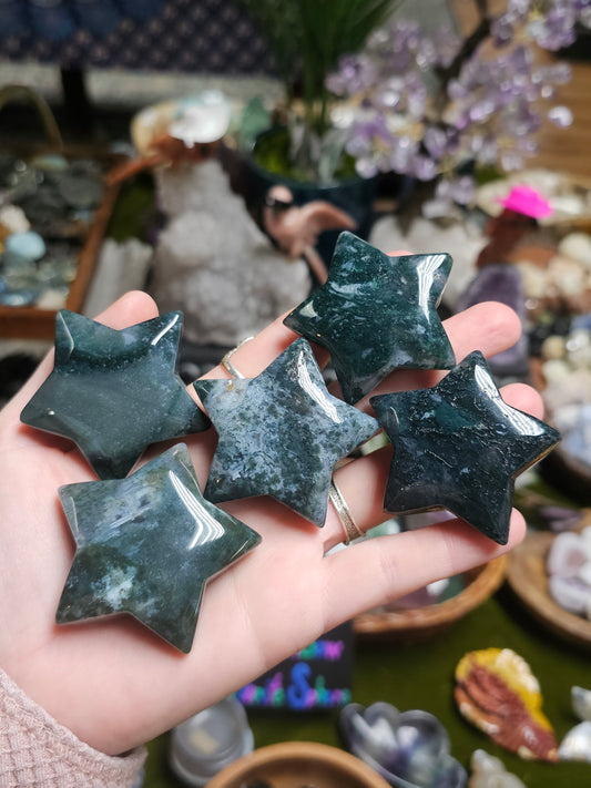 Moss Agate Star
