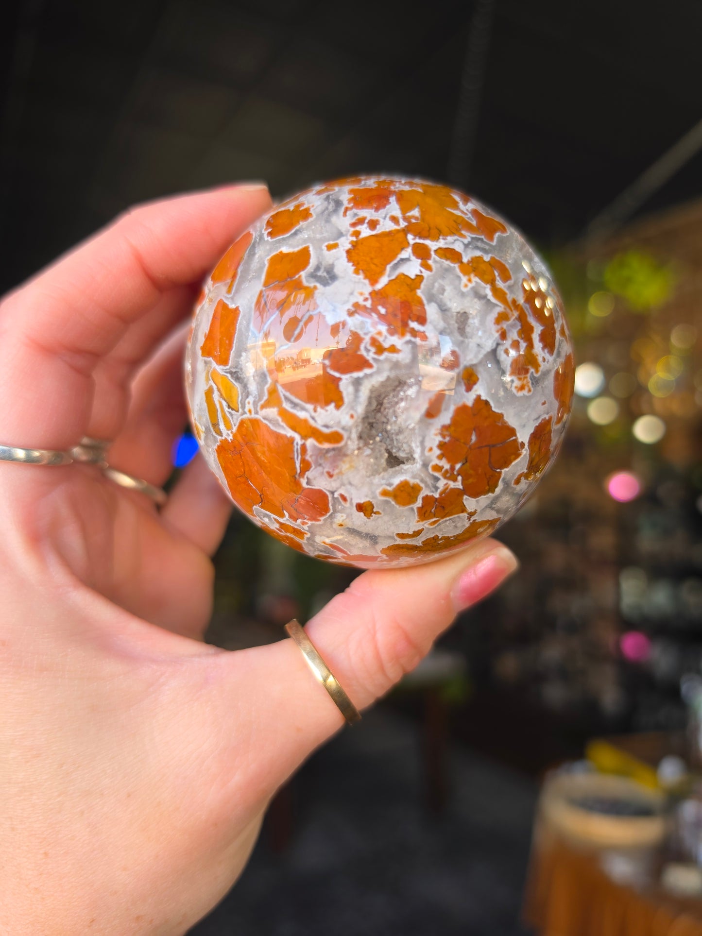 Cayon Jasper (Brecciated Jasp-Agate) Sphere