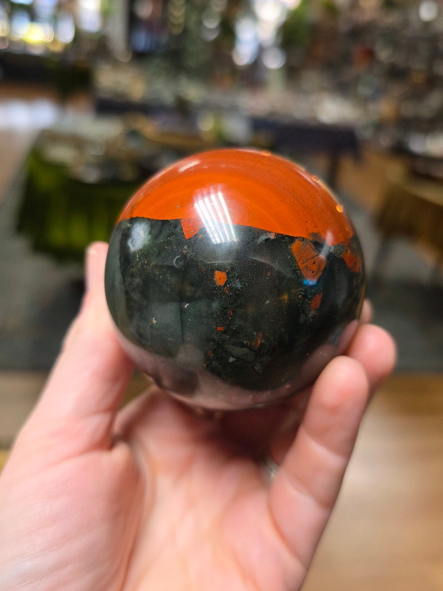 African Bloodstone Sphere