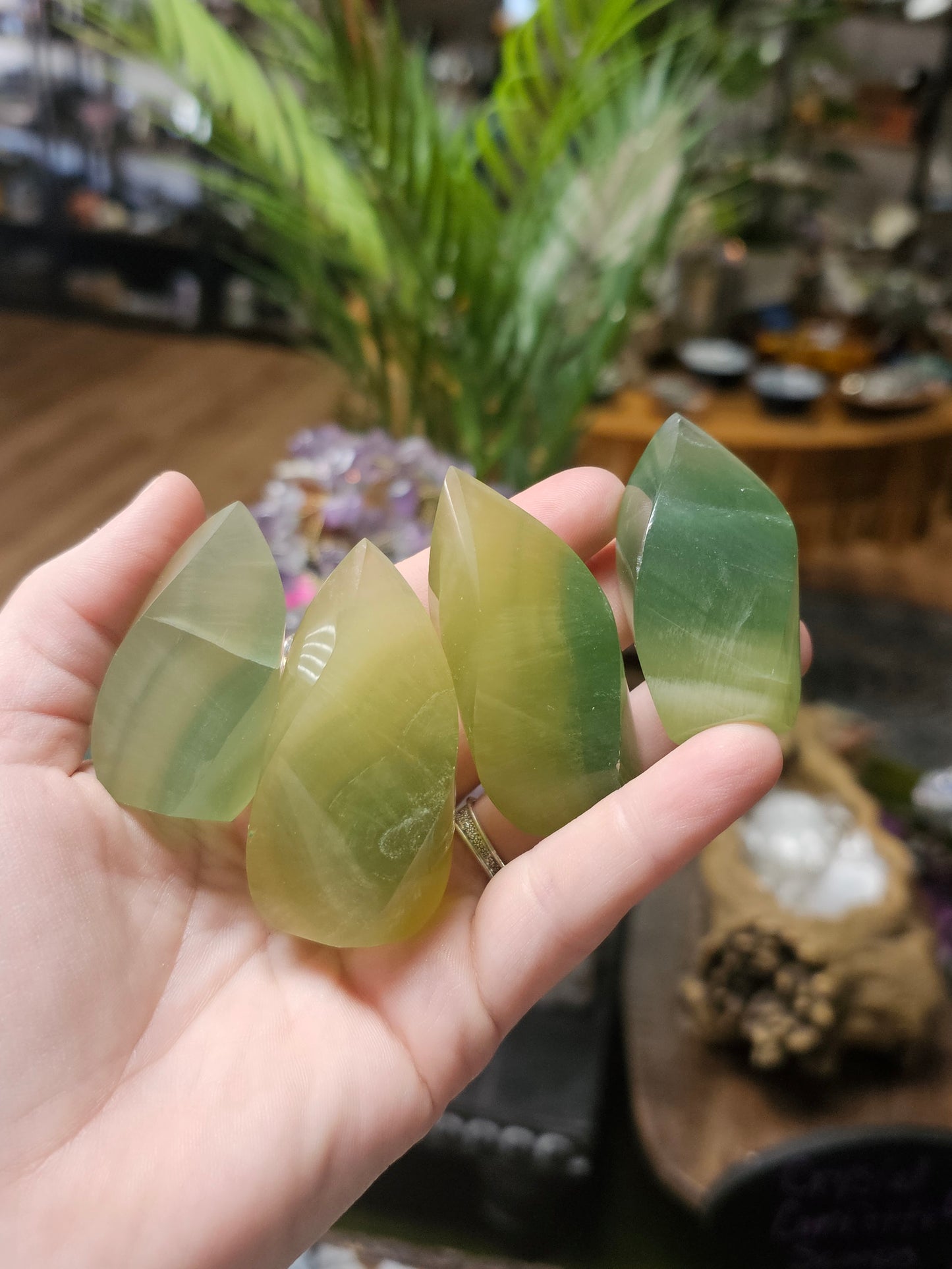 Mini Mango Fluorite Flames
