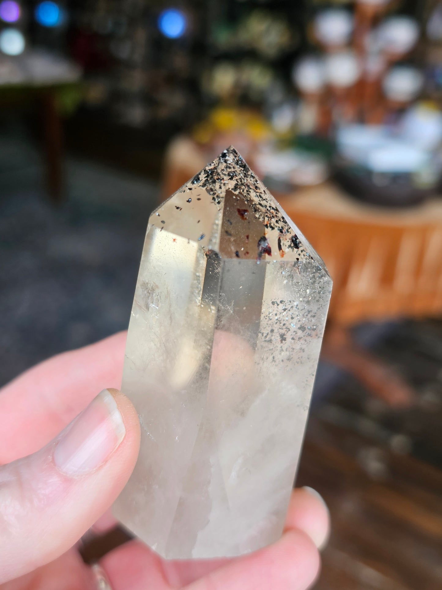 Hematite in Quartz Point