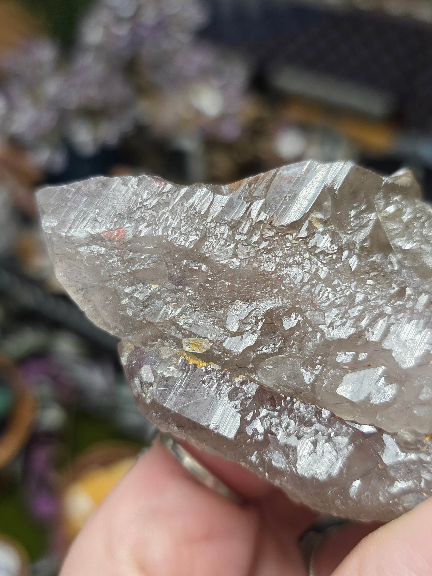 Included Amethyst Root with Metal Stand