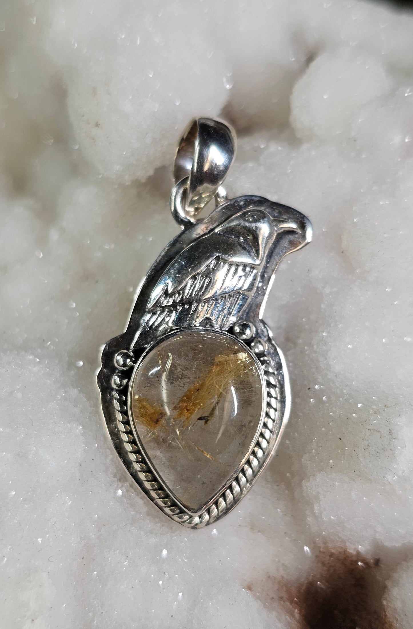 Rutilated Quartz Pendant