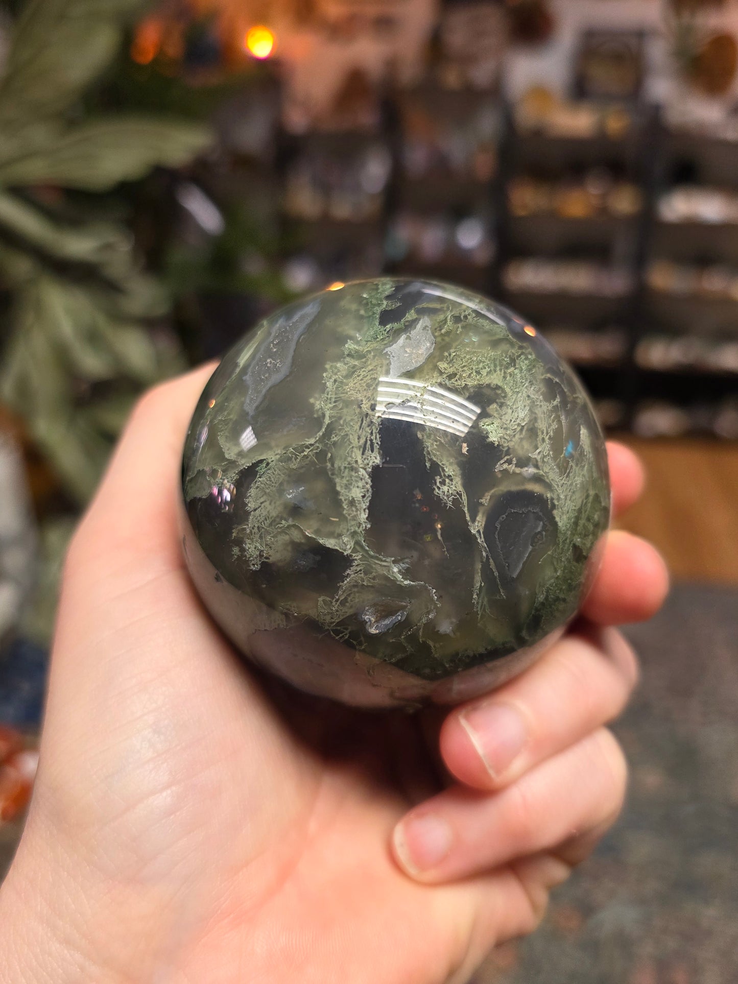 Moss Agate Sphere