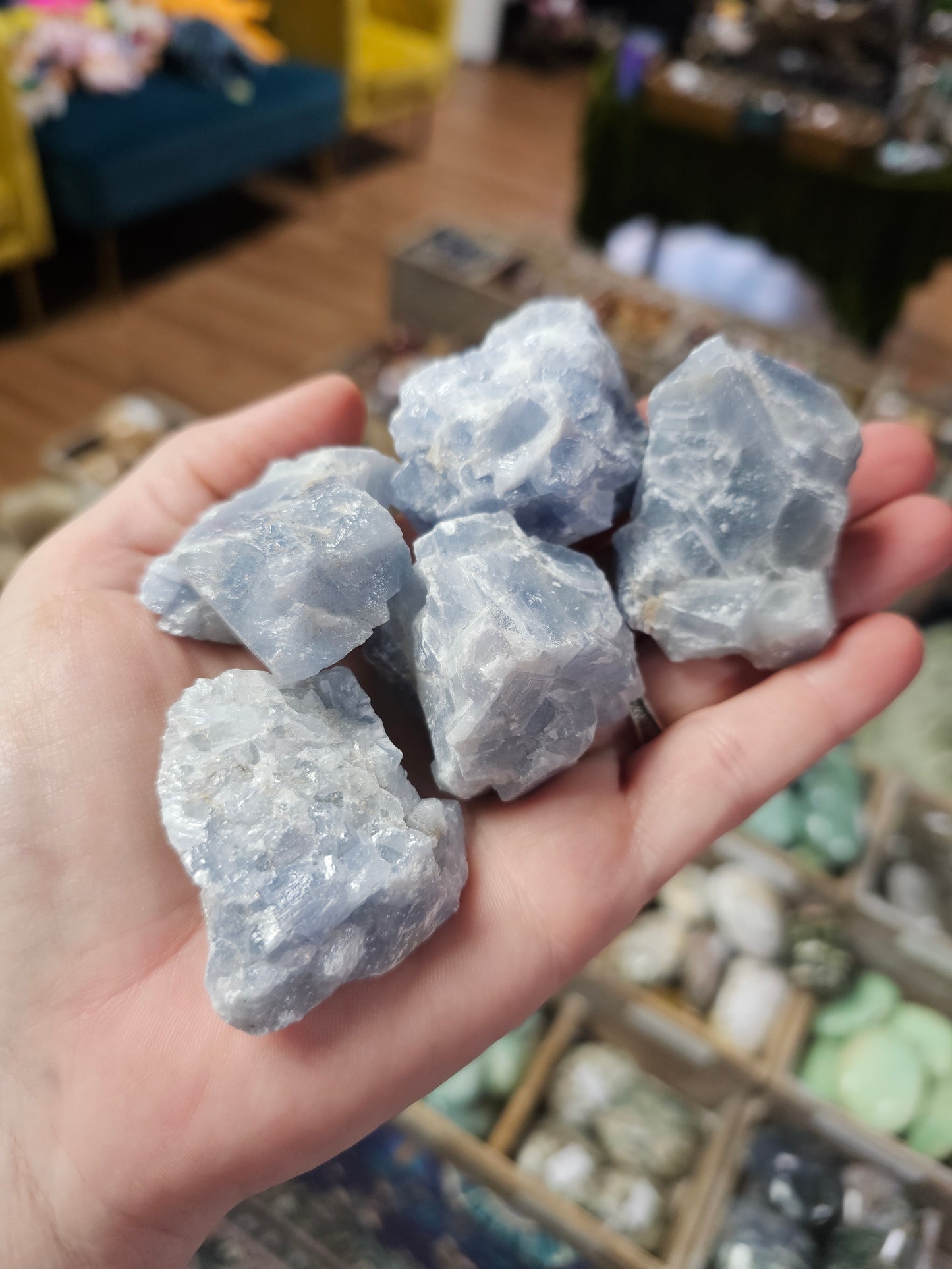 Blue Calcite Raw Stone