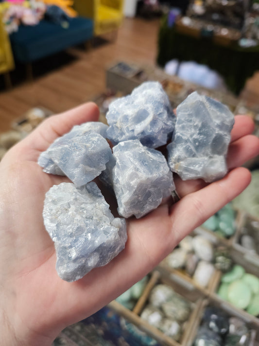 Blue Calcite Raw Stone