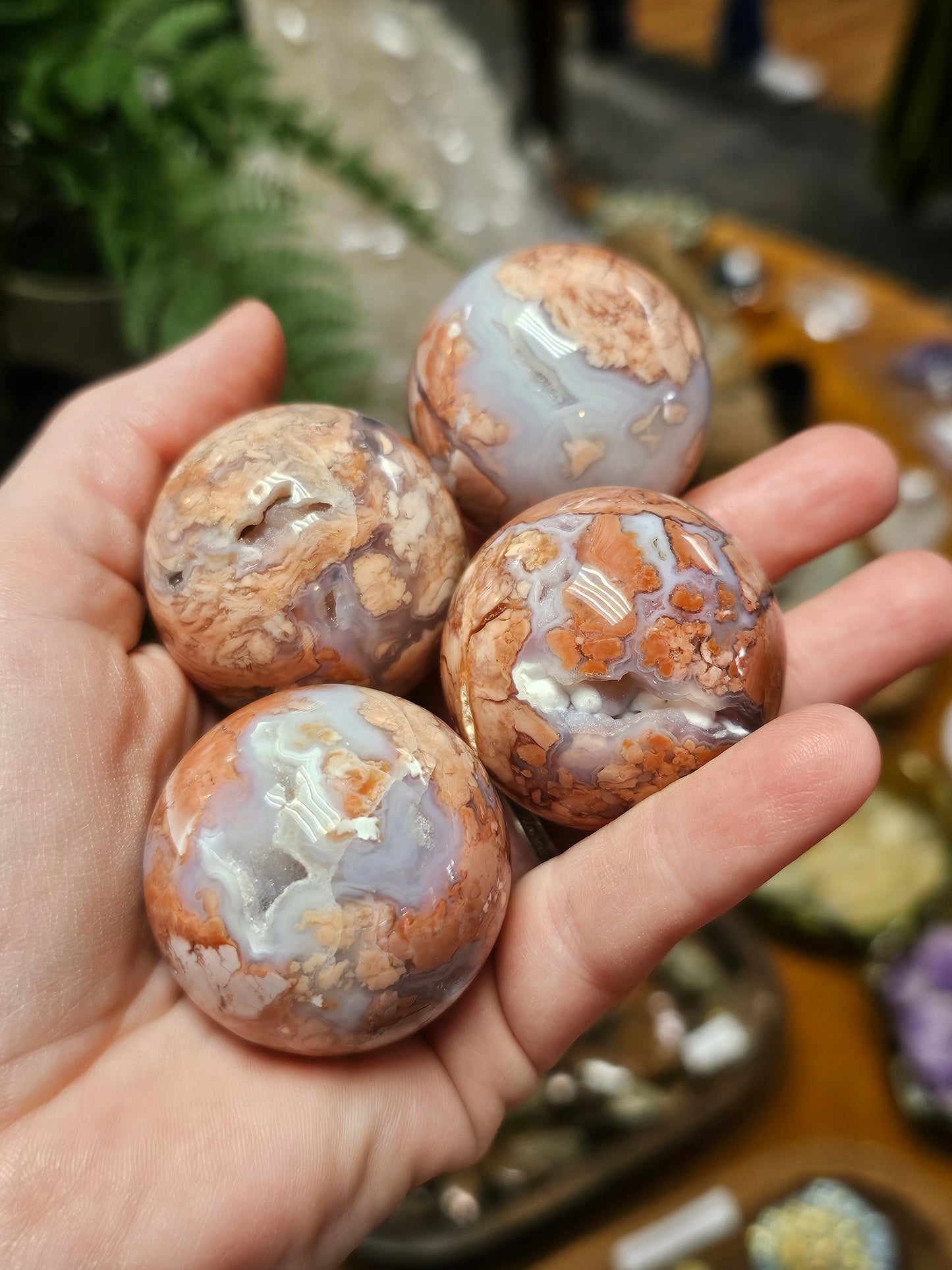 Cotton Candy Agate Sphere