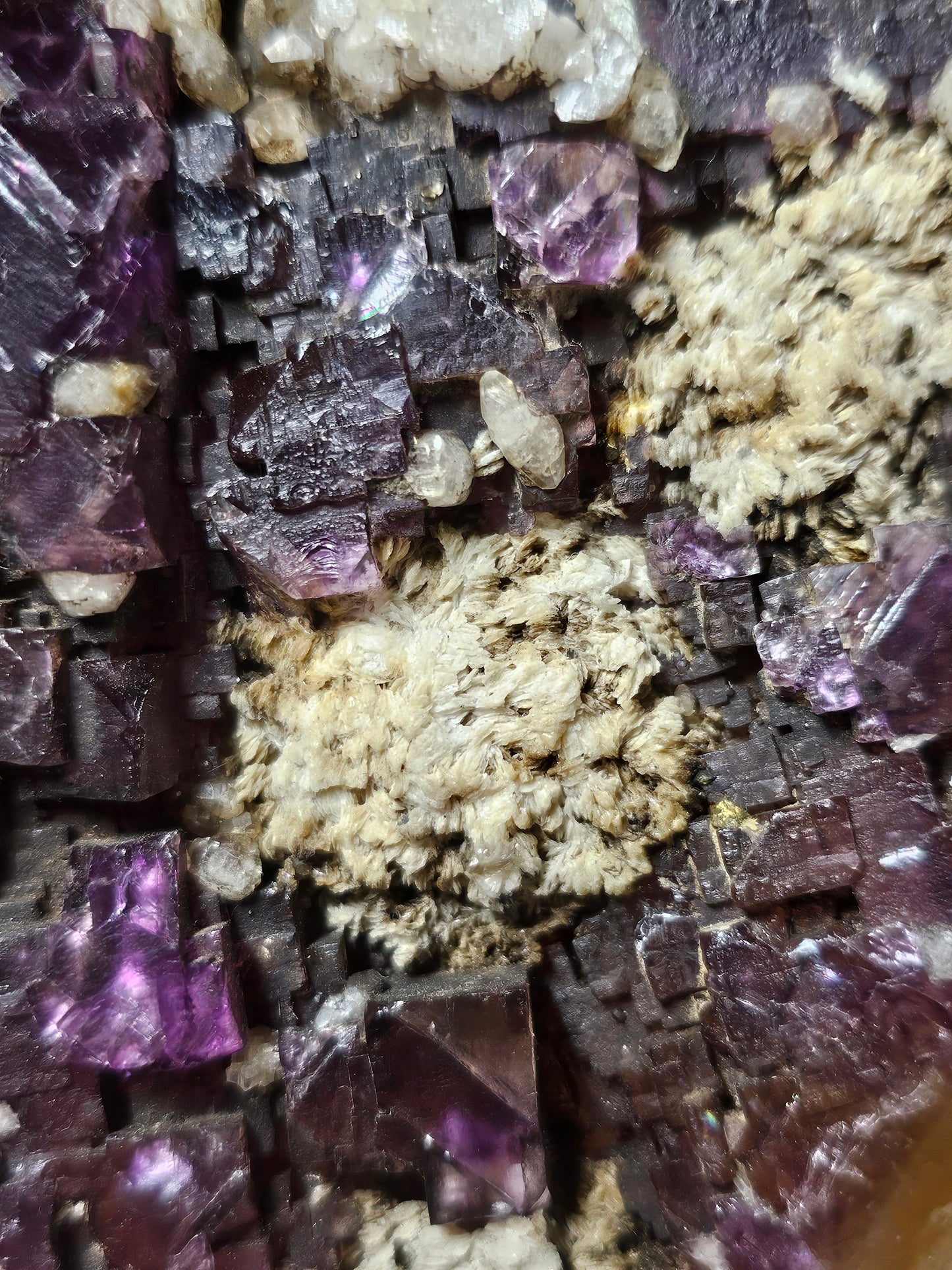 Purple and Yellow  Fluorite