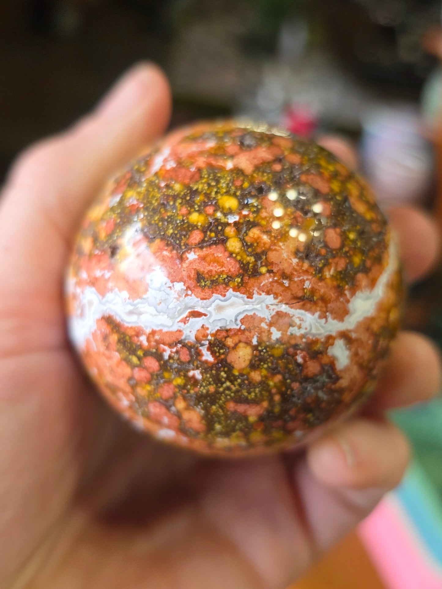Poppy Jasper Sphere