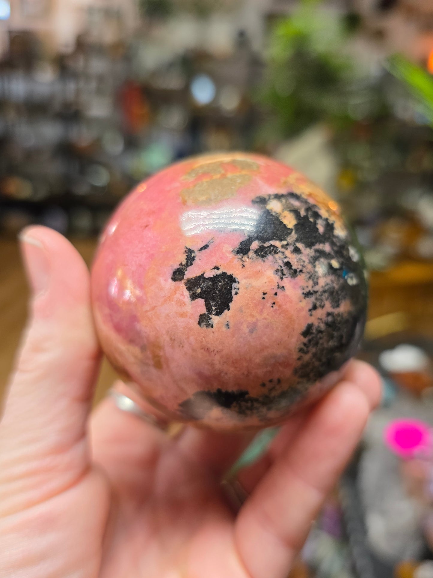 Rhodonite Sphere