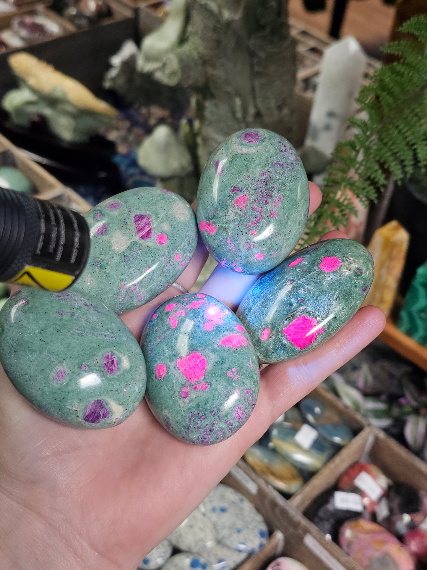 Ruby & Fuschite Palmstone