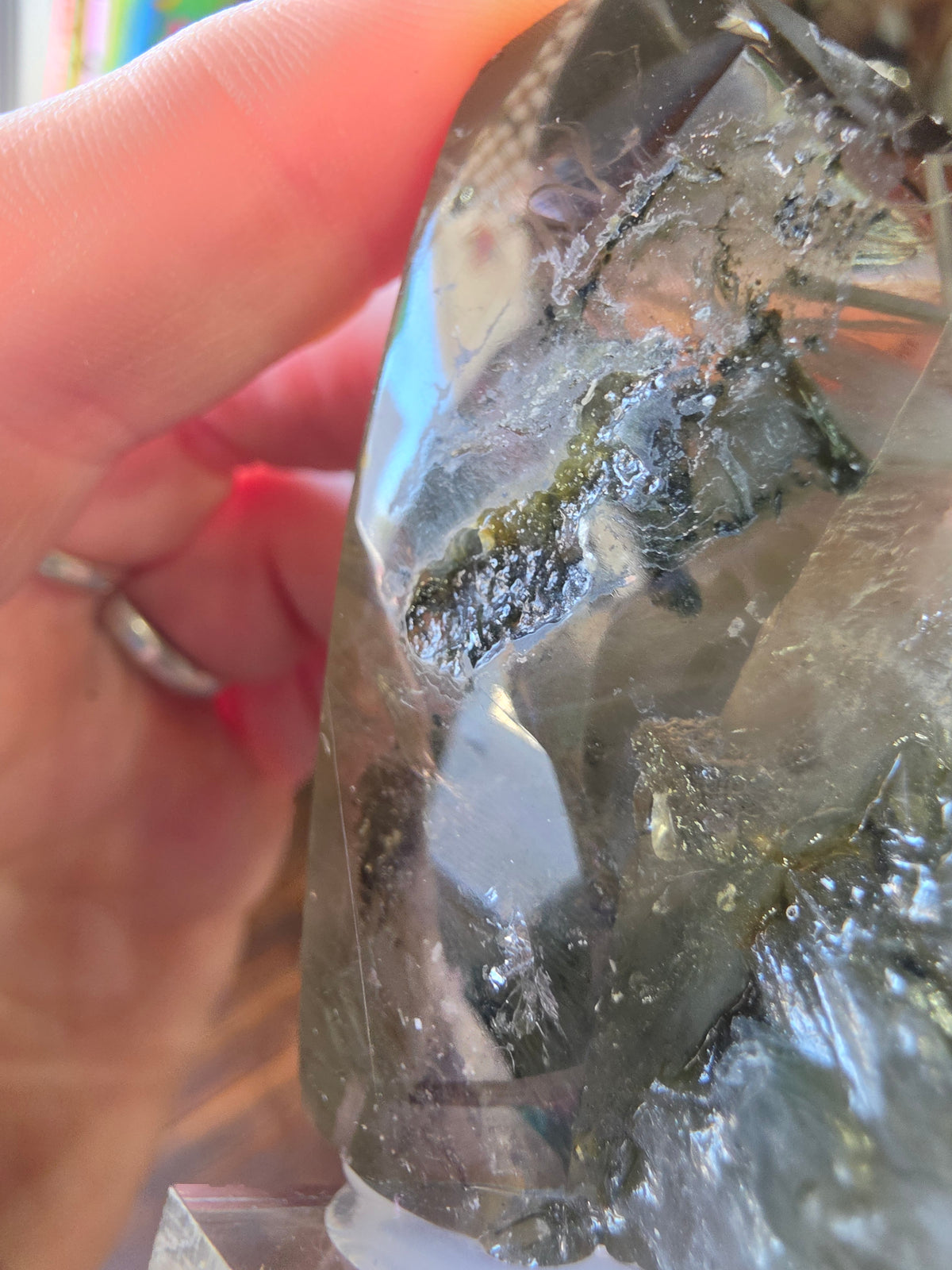 Blue Tera Quartz Polished Point