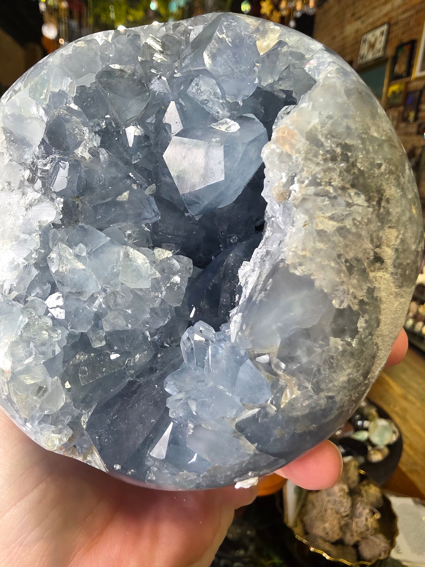 Celestite Cluster Sphere