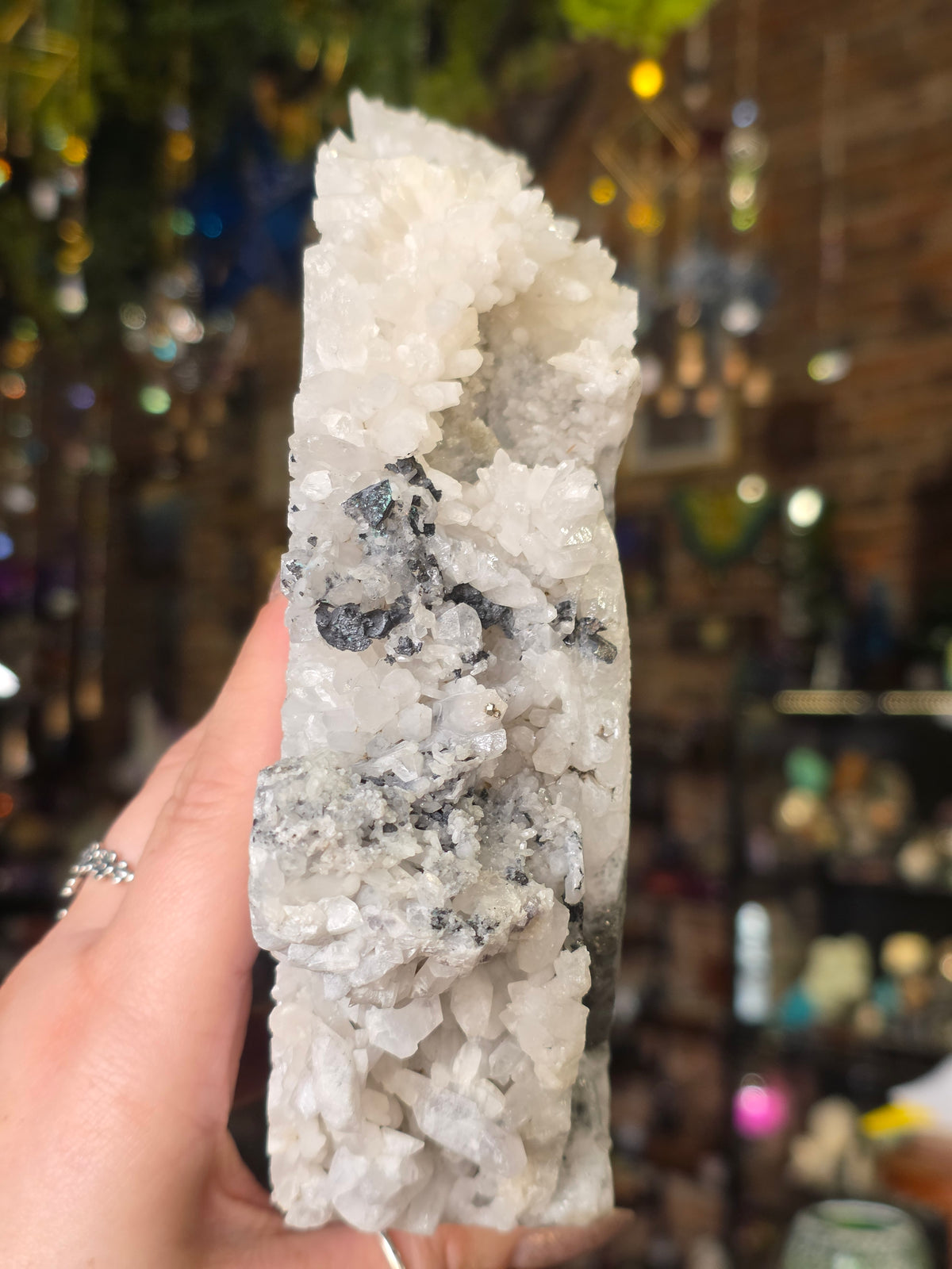 Quartz Cluster Dragon Carving