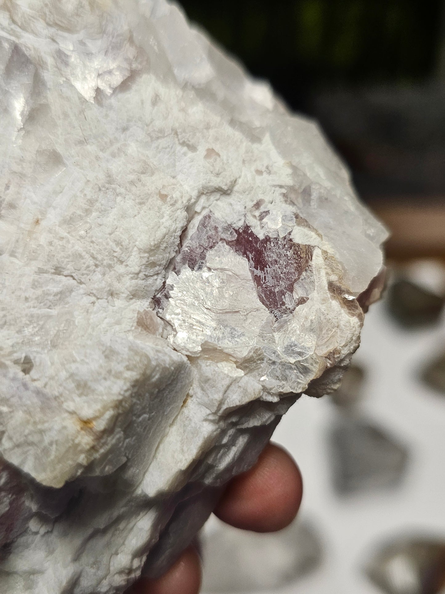 Green Tourmaline and Lepidolite on Albite