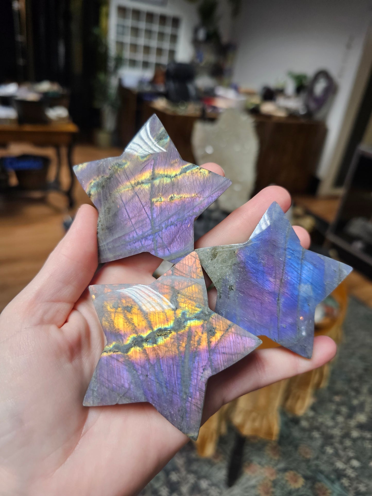 Purple Labradorite Stars