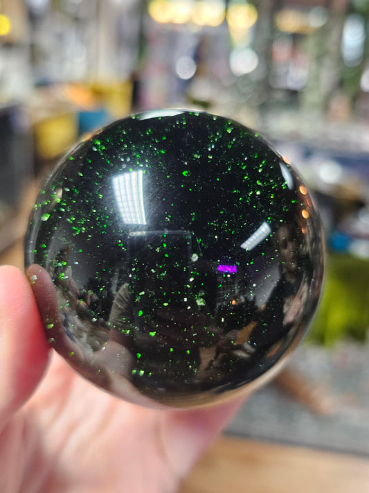 Green Goldstone Sphere