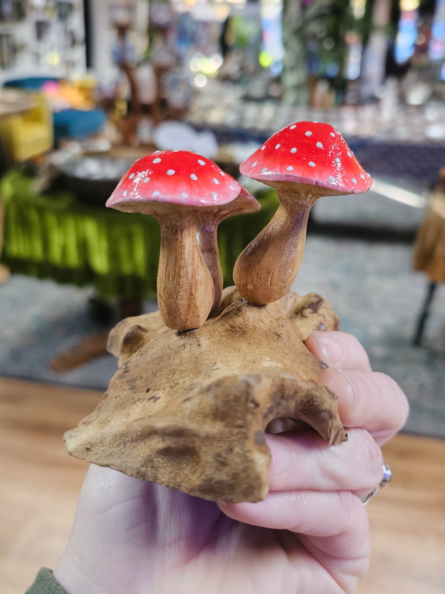 Wooden Mushroom Carving