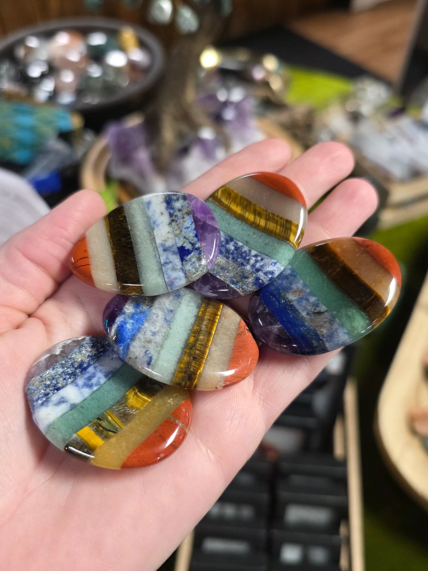 Rainbow Multi-material Worry Stone