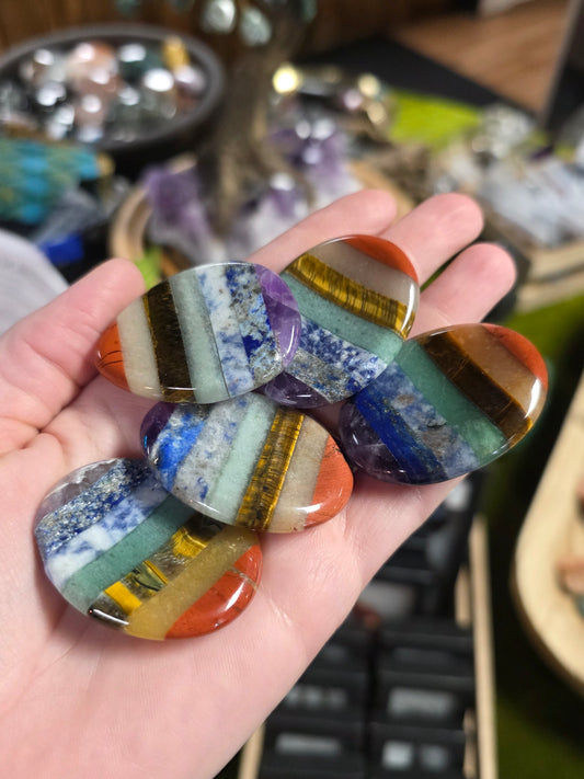 Rainbow Multi-material Worry Stone