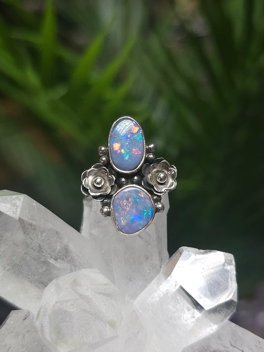 Size 5 Australian Opal Ring