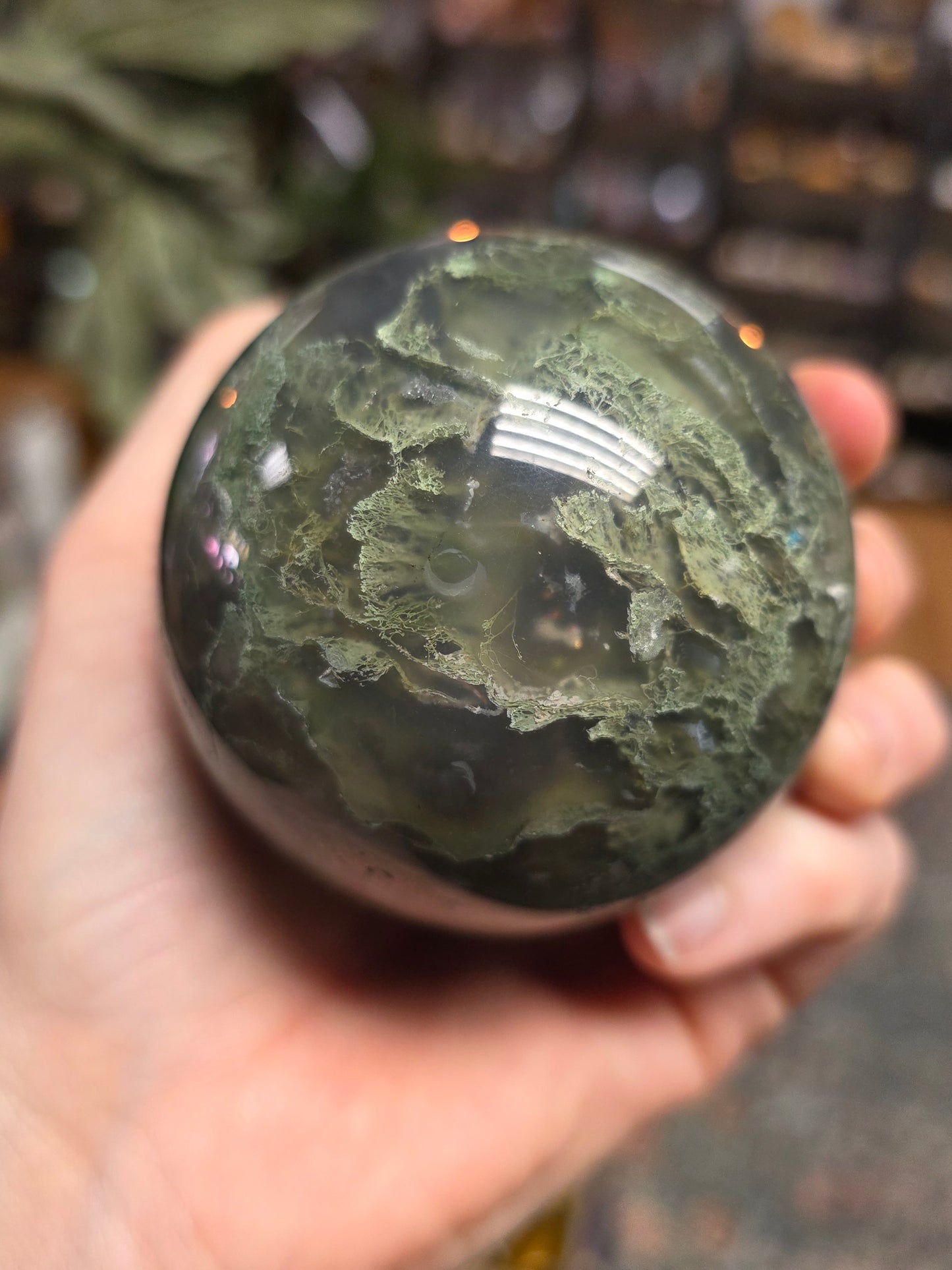Moss Agate Sphere