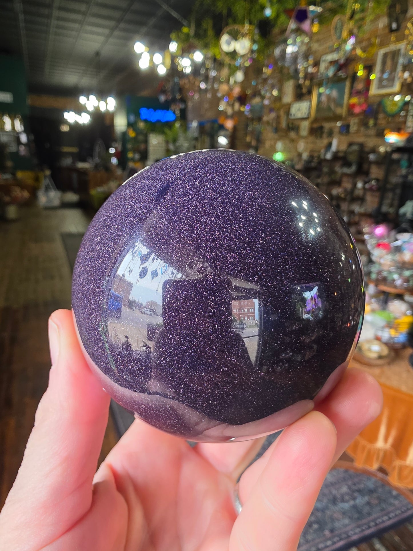 Blue Goldstone Sphere