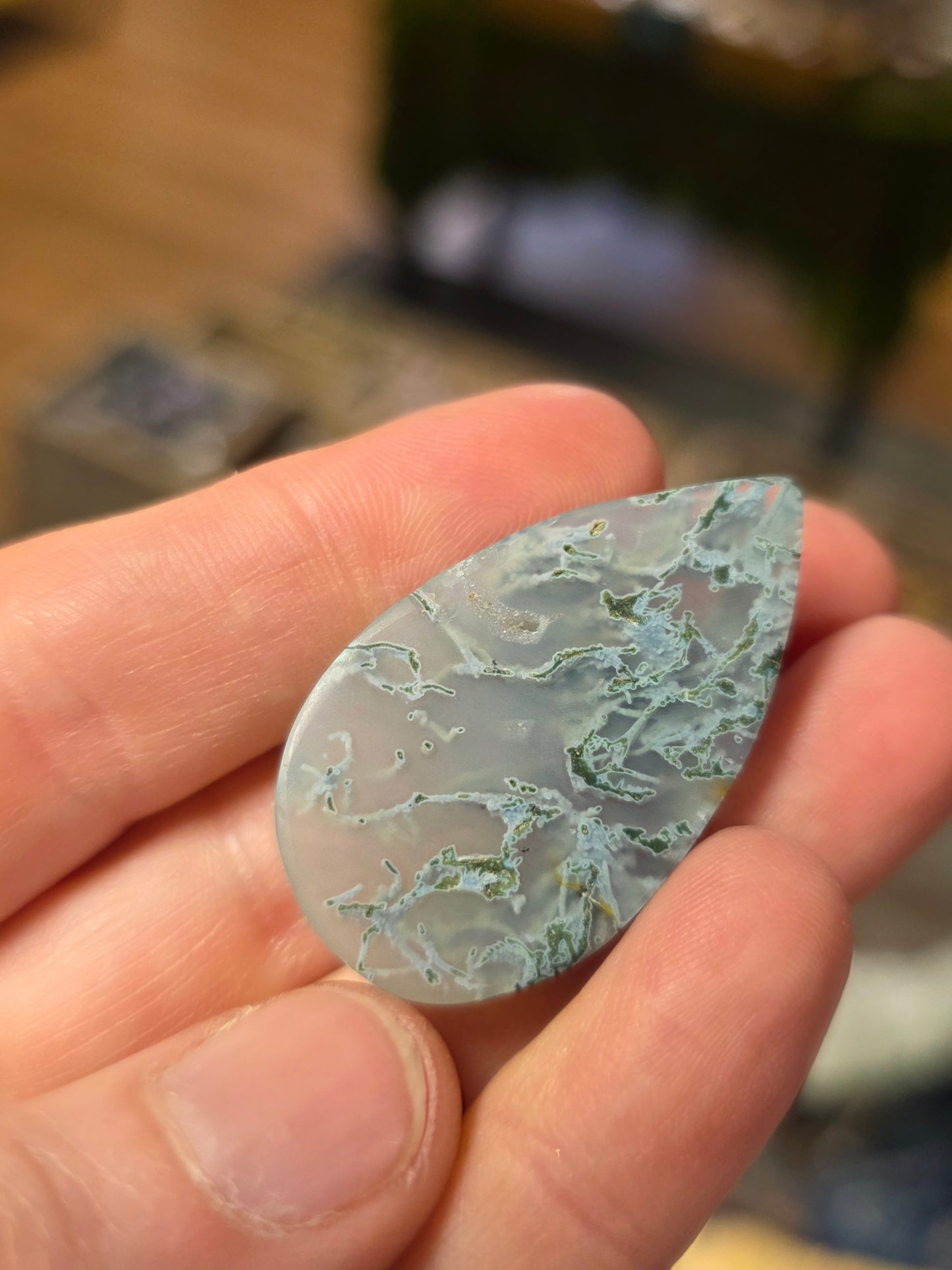Ochocho Moss Agate Cabochon