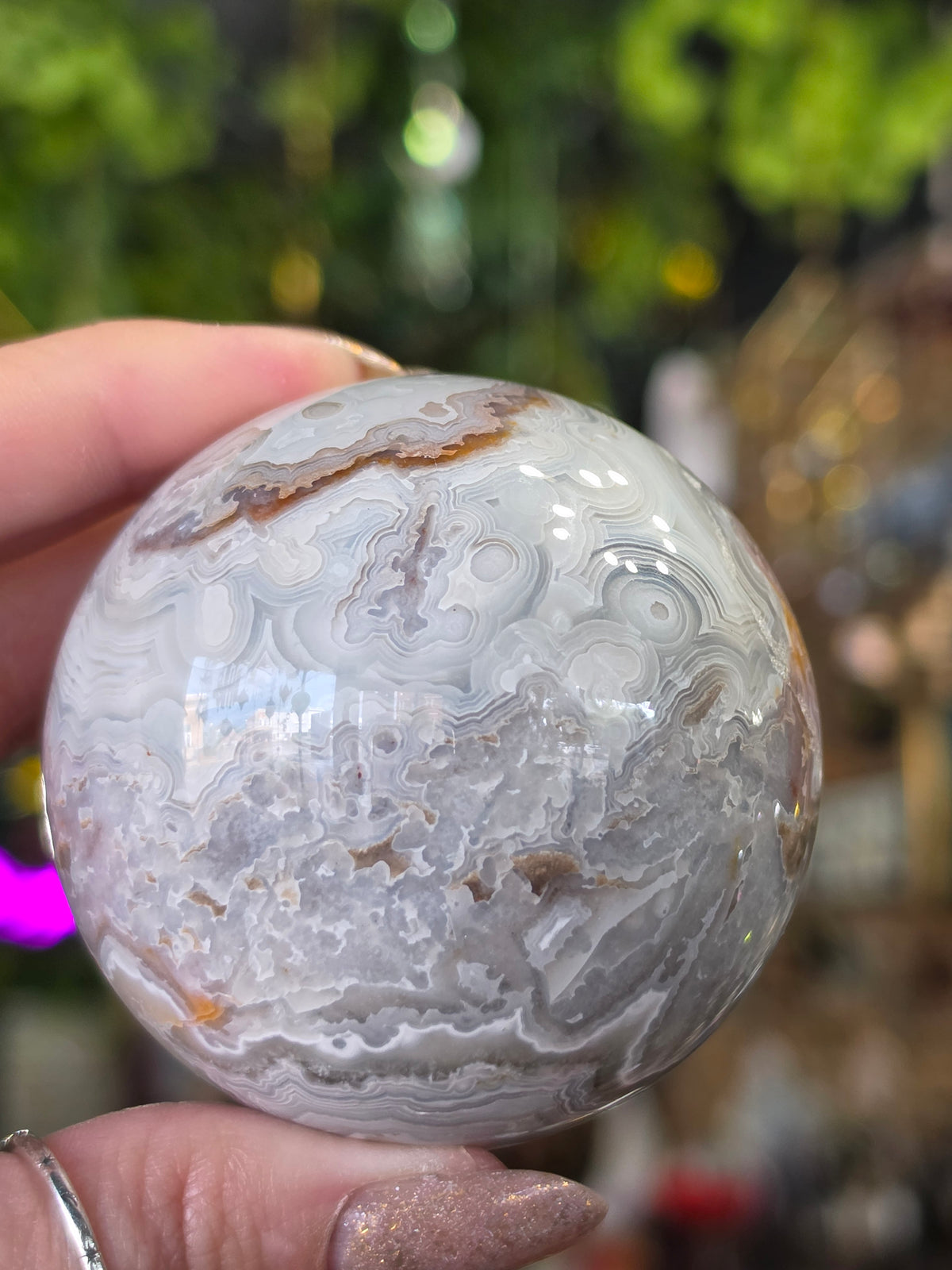 Laguna Lace Agate Sphere