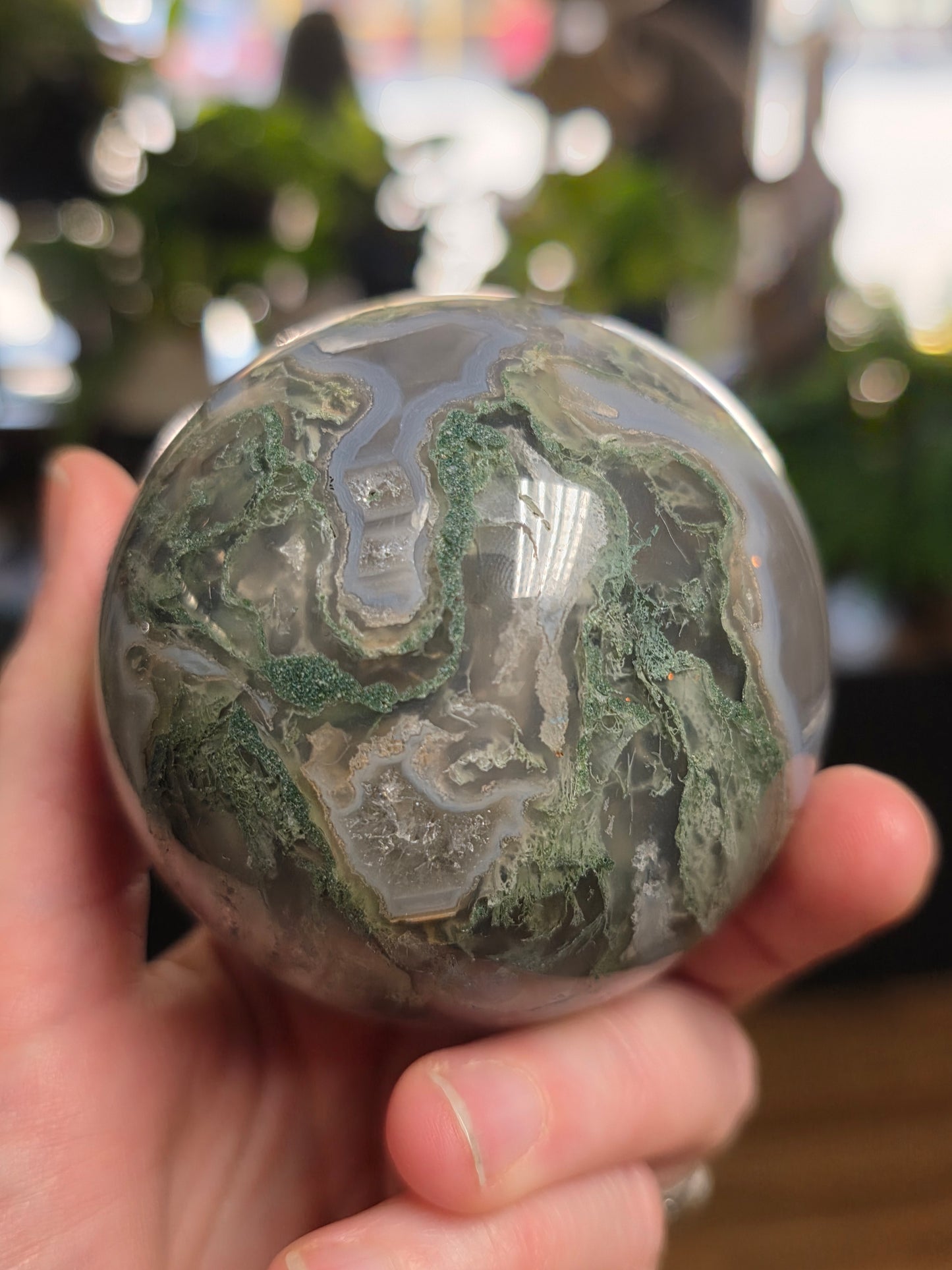 Moss Agate Sphere