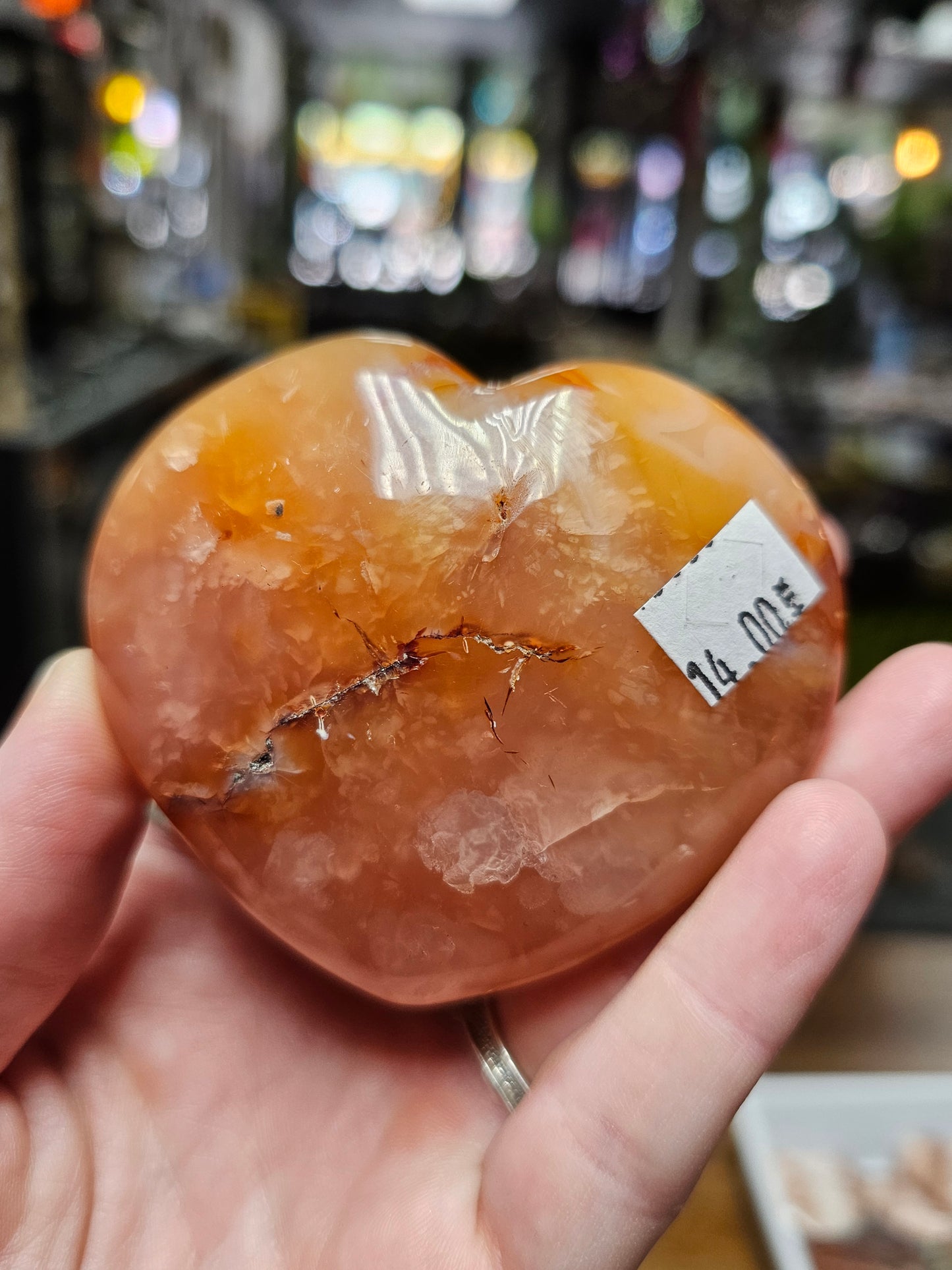 Carnelian Agate Heart