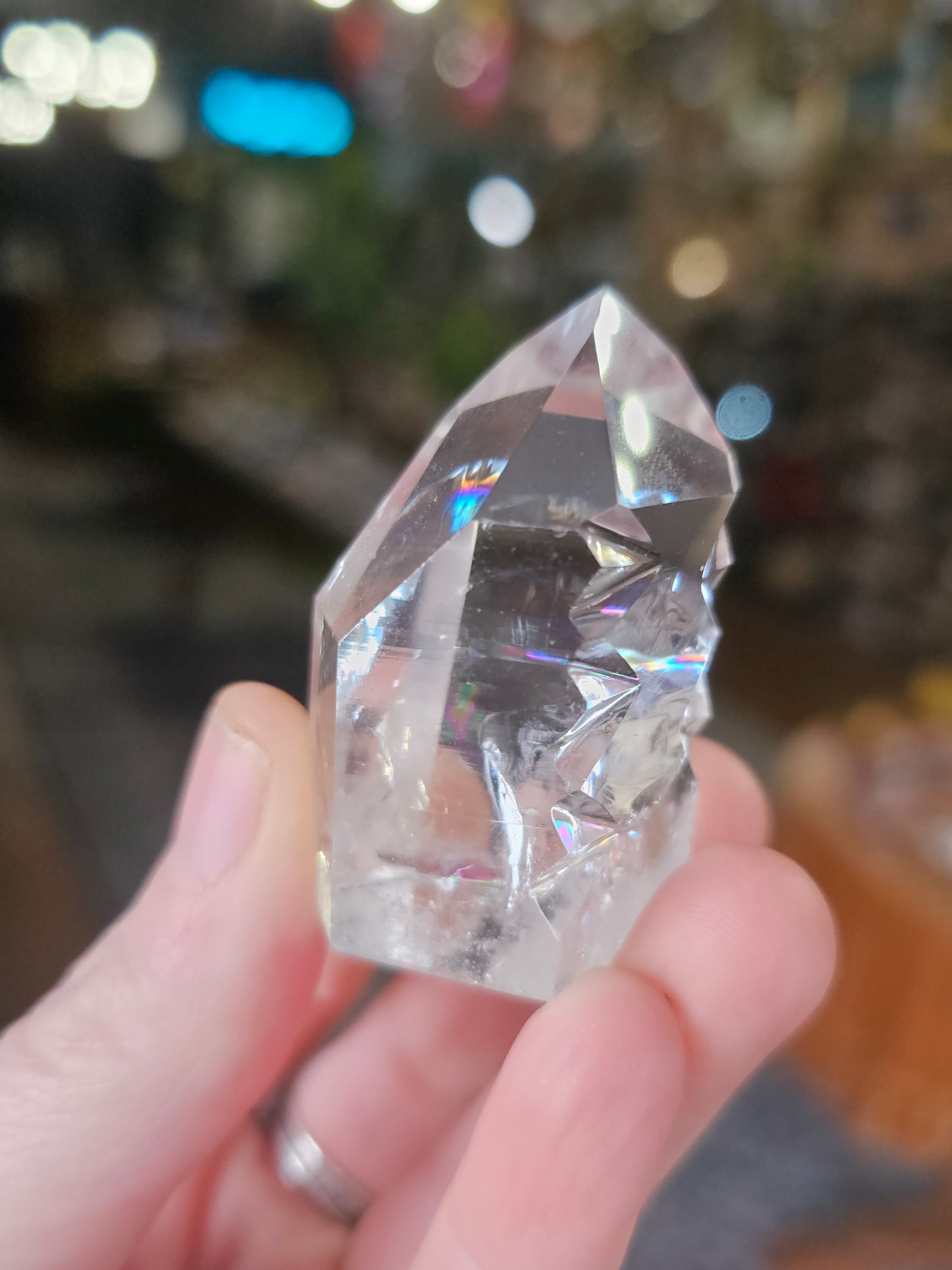 Hand Carved Lemurian Quartz Point