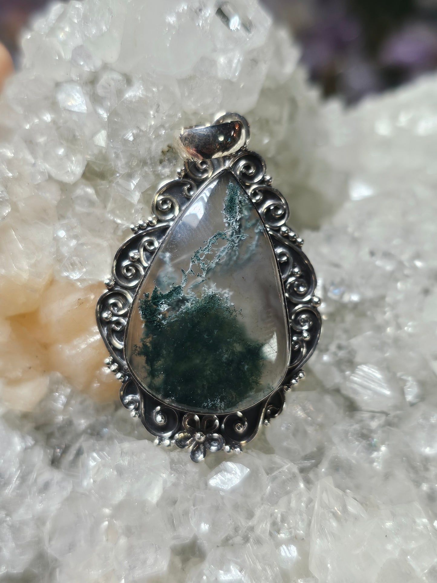 Moss Agate Pendant